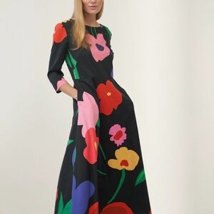 New with tags! Marianna Deri 3/4 sleeve floral midi-maxi dress
